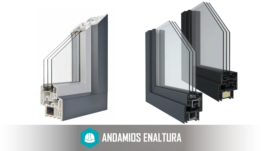 perfiles aislantes internos de las aberturas de pvc