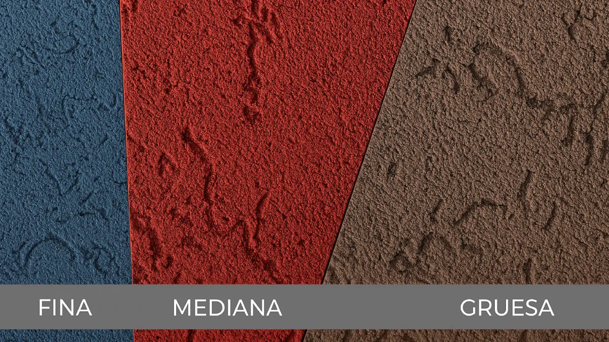 Tipos de textura de Tarquini: fina, mediana y gruesa – resultados que se logran al usar llana plástica